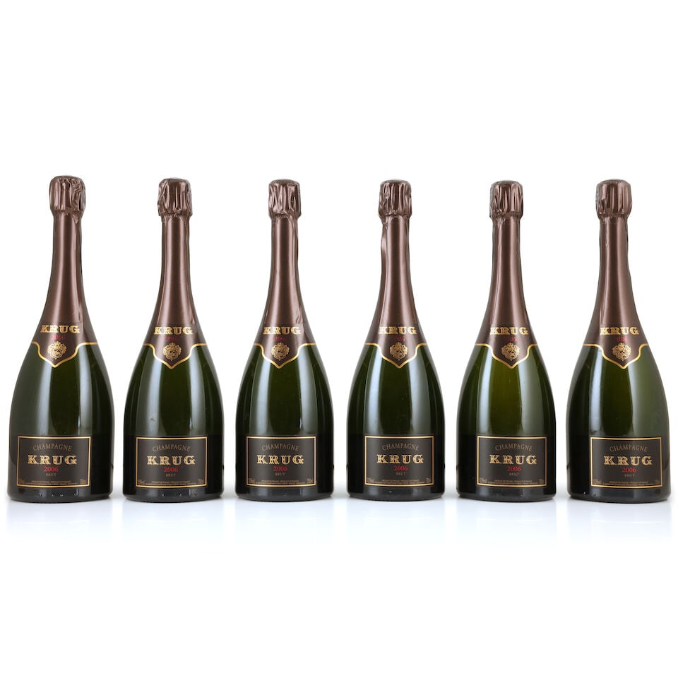 Krug, 2006 (6 x 750ml): Krug, 2006 (6 x 750ml) Region: Champagne Packaging: original carton This lot is subject to the following lot symbols: Δ Δ VAT at the prevailing rate on Hammer Price and Buyer's Premium. Item