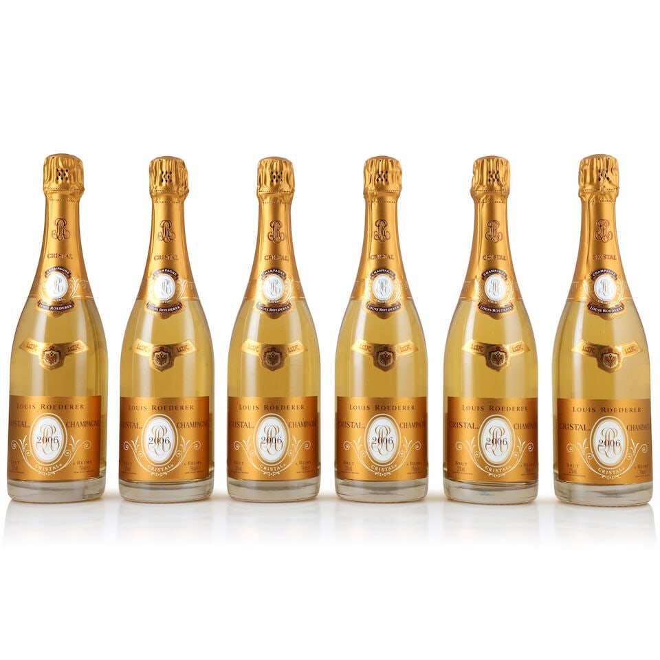 Louis Roederer, Cristal, 2006 (6 x 750ml): Louis Roederer, Cristal, 2006 (6 x 750ml) Region: Champagne Packaging: original carton This lot is subject to the following lot symbols: Δ Δ VAT at the prevailing rate on Hammer Price and Bu