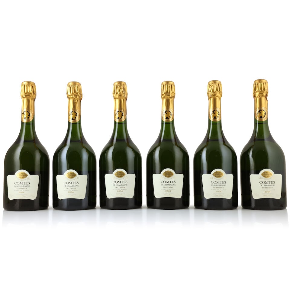 Taittinger, Comtes de Champagne Blanc de Blancs, 2004 (6 x 750ml): Taittinger, Comtes de Champagne Blanc de Blancs, 2004 (6 x 750ml) Region: Champagne Packaging: original carton This lot is subject to the following lot symbols: Δ Δ VAT at the prevailing rat