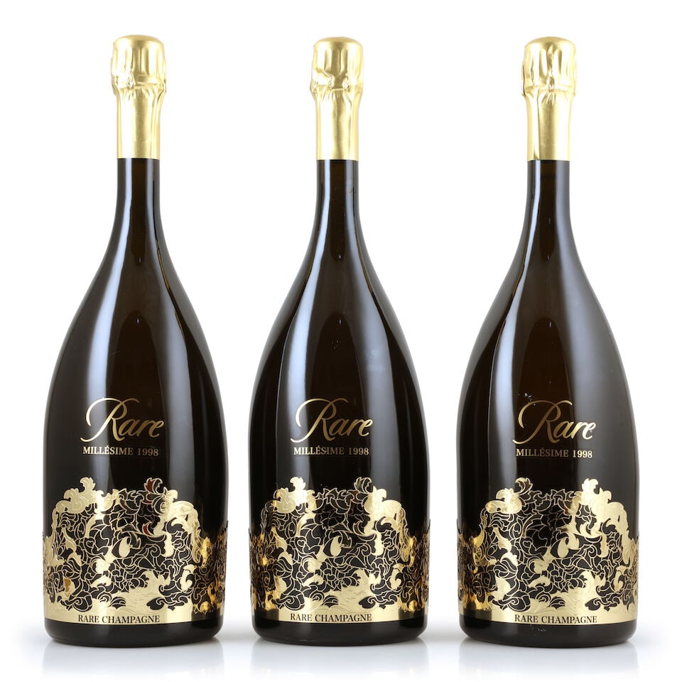 Rare Champagne, 1998 (3 x 1500ml): Rare Champagne, 1998 (3 x 1500ml) Region: Champagne Packaging: original carton This lot is subject to the following lot symbols: Δ Δ VAT at the prevailing rate on Hammer Price and Buyer's Pr