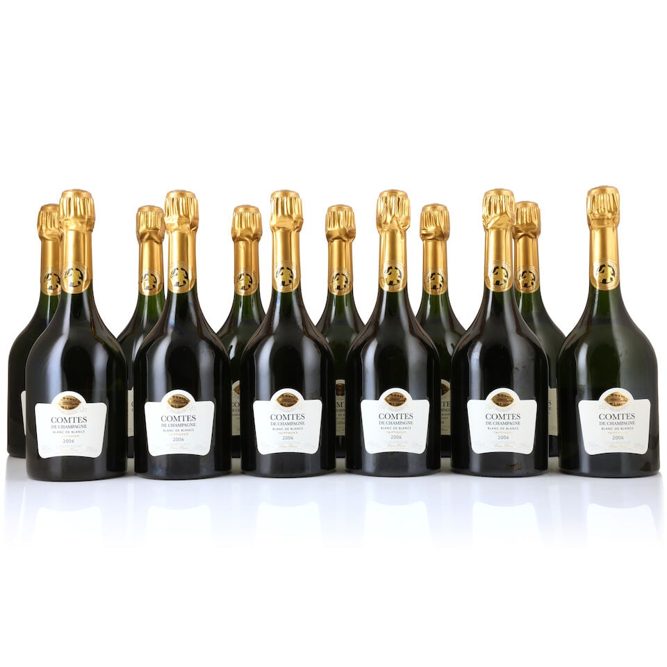 Taittinger, Comtes de Champagne Blanc de Blancs, 2006 (12 x 750ml): Taittinger, Comtes de Champagne Blanc de Blancs, 2006 (12 x 750ml) Region: Champagne Packaging: 2 x original cartons This lot is subject to the following lot symbols: Δ Δ VAT at the prevaili
