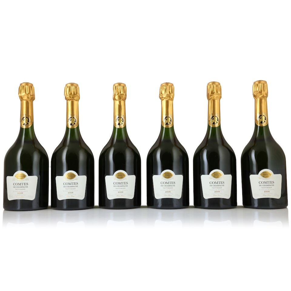 Taittinger, Comtes de Champagne Blanc de Blancs, 2006 (12 x 750ml): Taittinger, Comtes de Champagne Blanc de Blancs, 2006 (12 x 750ml) Region: Champagne Packaging: 2 x original carton This lot is subject to the following lot symbols: Δ Δ VAT at the prevailin