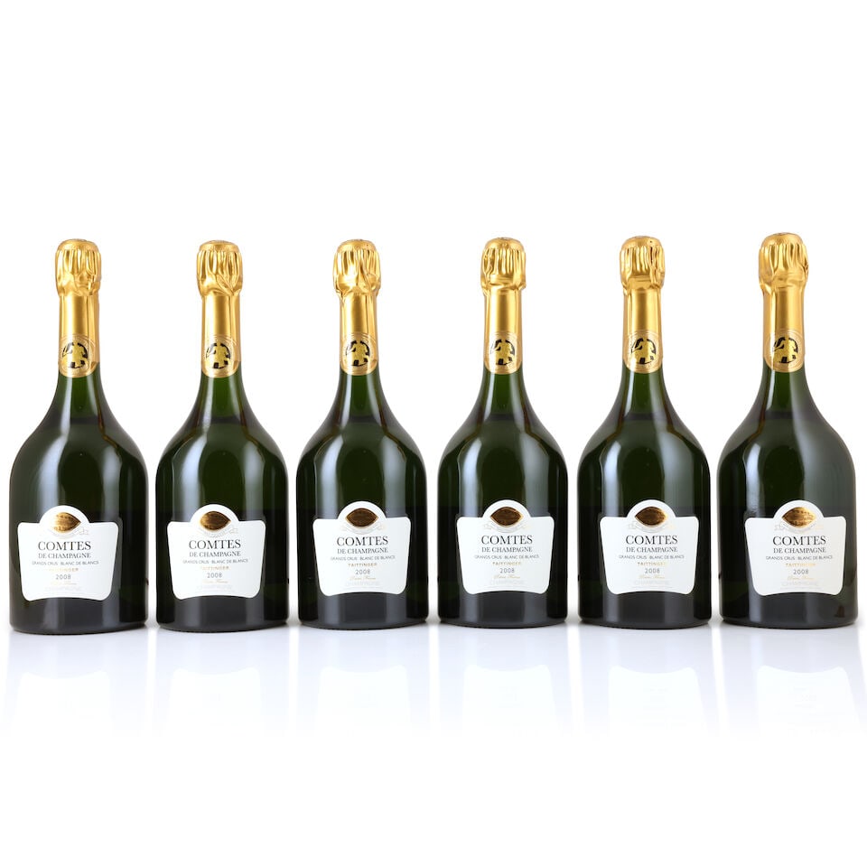 Taittinger, Comtes de Champagne Blanc de Blancs, 2008 (6 x 750ml): Taittinger, Comtes de Champagne Blanc de Blancs, 2008 (6 x 750ml) Region: Champagne Packaging: original carton This lot is subject to the following lot symbols: Δ Δ VAT at the prevailing rat