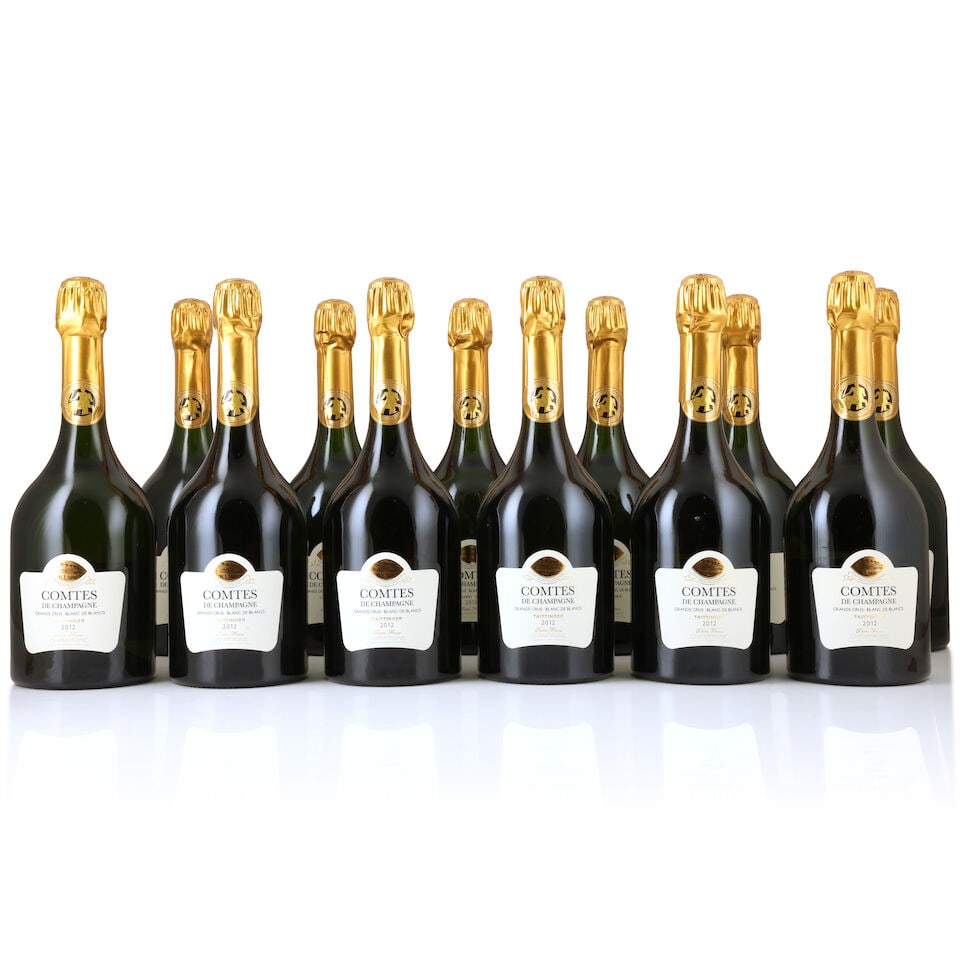 Taittinger, Comtes de Champagne Blanc de Blancs, 2012 (24 x 750ml): Taittinger, Comtes de Champagne Blanc de Blancs, 2012 (24 x 750ml) Region: Champagne Packaging: 2 x original cartons This lot is subject to the following lot symbols: Δ Δ VAT at the prevaili