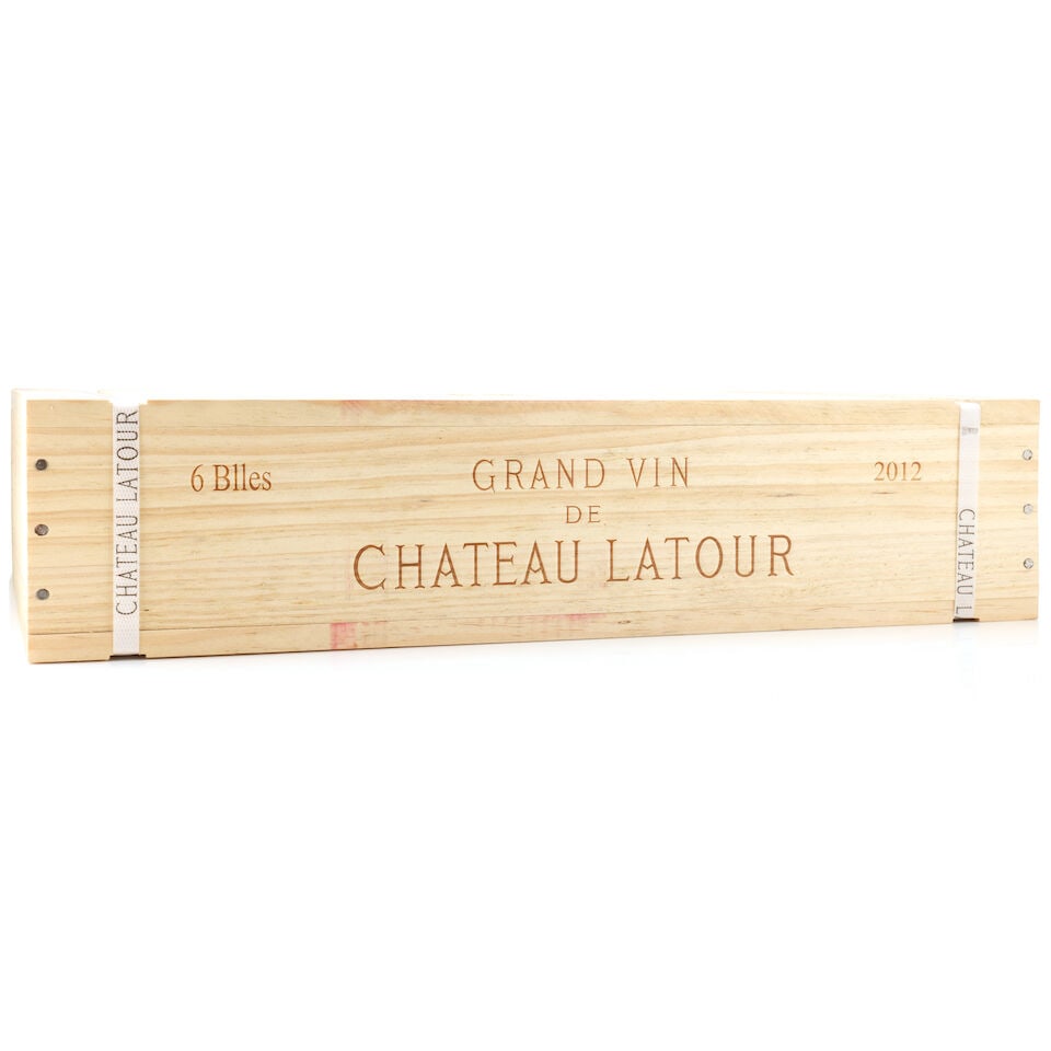 Château Latour, 2012 (6 x 750ml): Château Latour, 2012 (6 x 750ml) Region: Pauillac Packaging: original wooden case (marked) This lot is subject to the following lot symbols: Δ Δ VAT at the prevailing rate on Hammer Pri