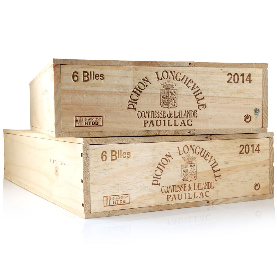 Château Pichon Longueville Comtesse de Lalande, 2014 (12 x 750ml): Château Pichon Longueville Comtesse de Lalande, 2014 (12 x 750ml) Region: Pauillac Packaging: 2 x original wooden cases This lot is subject to the following lot symbols: Δ Δ VAT at the 