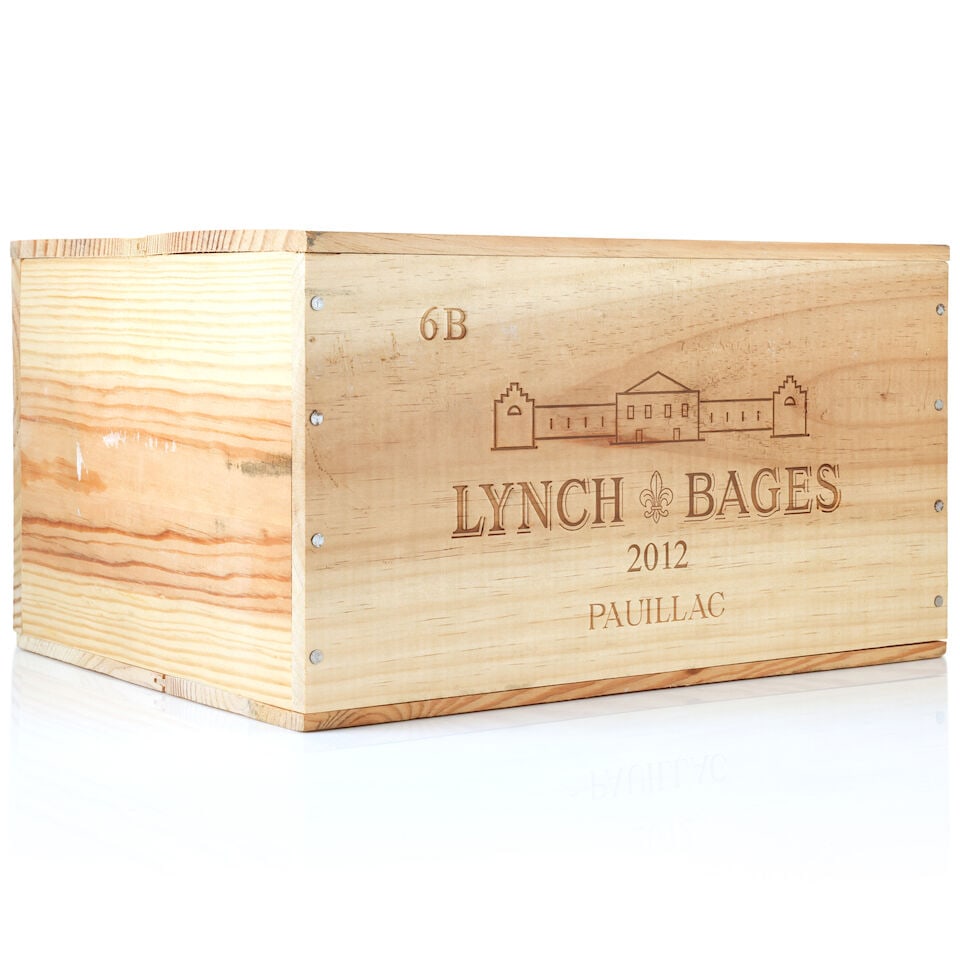 Château Lynch-Bages, 2012 (6 x 750ml): Château Lynch-Bages, 2012 (6 x 750ml) Region: Pauillac Packaging: original wooden case This lot is subject to the following lot symbols: Δ Δ VAT at the prevailing rate on Hammer Price a