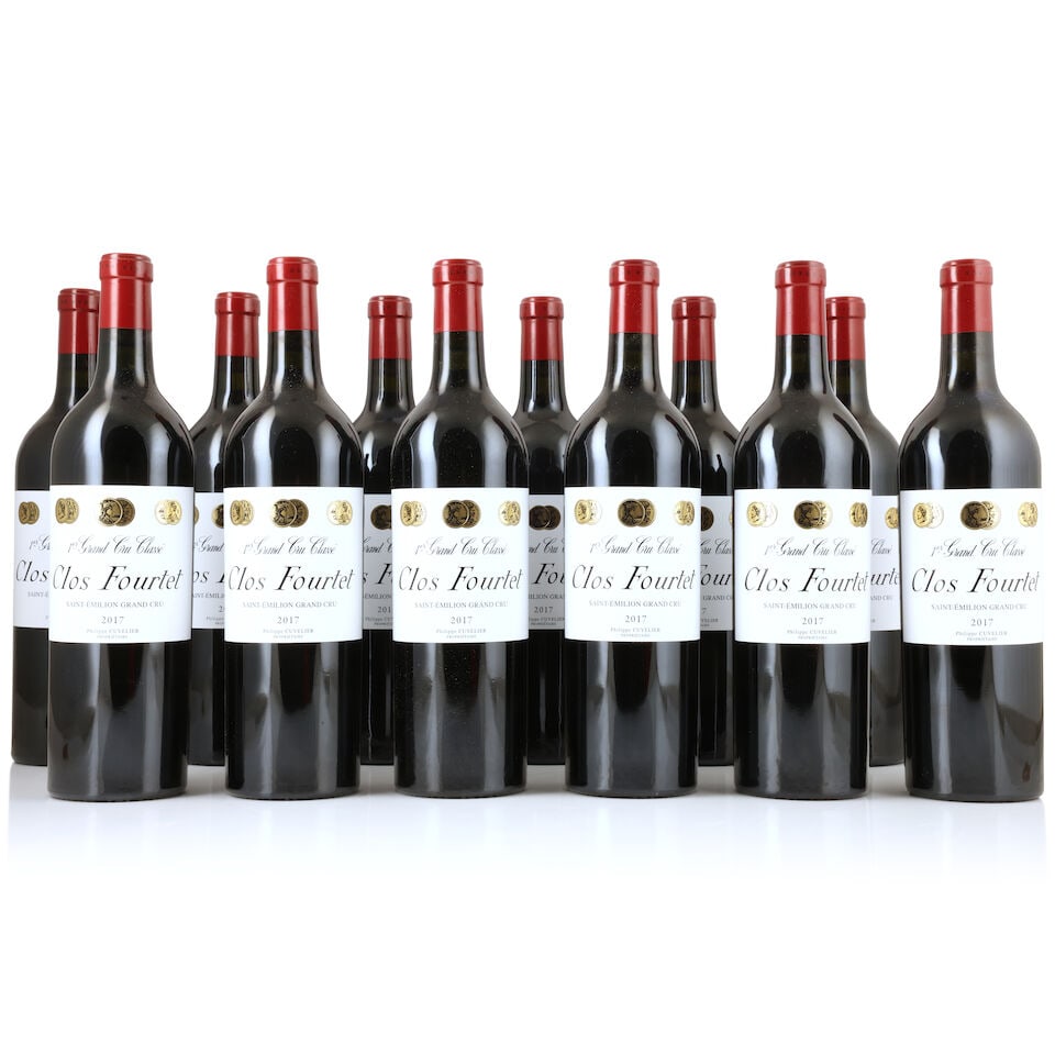 Clos Fourtet, 2017 (12 x 750ml): Clos Fourtet, 2017 (12 x 750ml) Region: St Emilion Packaging: 2 x original wooden cases This lot is subject to the following lot symbols: Δ Δ VAT at the prevailing rate on Hammer Price and B