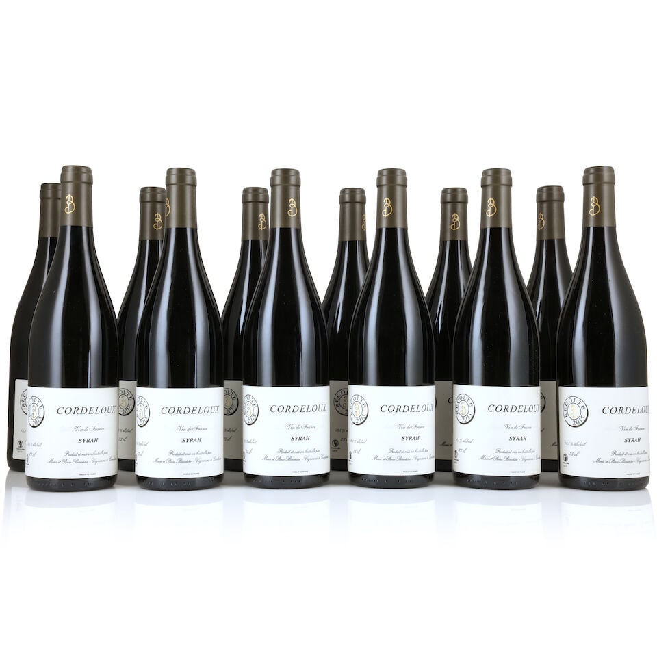 Marie & Pierre Bénetiere, Cordeloux Syrah, 2015 (12 x 750ml): Marie & Pierre Bénetiere, Cordeloux Syrah, 2015 (12 x 750ml) Region: Rhone Valley Packaging: original carton This lot is subject to the following lot symbols: Δ Δ VAT at the prevailing 