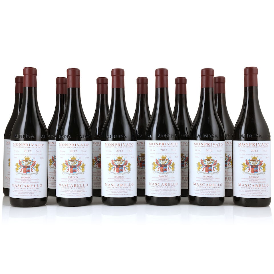 Giuseppe Mascarello, Barolo Monprivato, 2012 (12 x 750ml): Giuseppe Mascarello, Barolo Monprivato, 2012 (12 x 750ml) Region: Piedmont Label: 1 nicked Packaging: 2 x original cartons This lot is subject to the following lot symbols: Δ Δ VAT at the pr