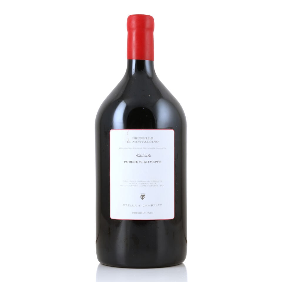 Stella di Campalto, Brunello di Montalcino VCLC, 2016 (1 x 3 litres): Stella di Campalto, Brunello di Montalcino VCLC, 2016 (1 x 3 litres) Region: Tuscany Label: lightly bin-soiled Packaging: individual wooden case This lot is subject to the following lot symbols: Δ