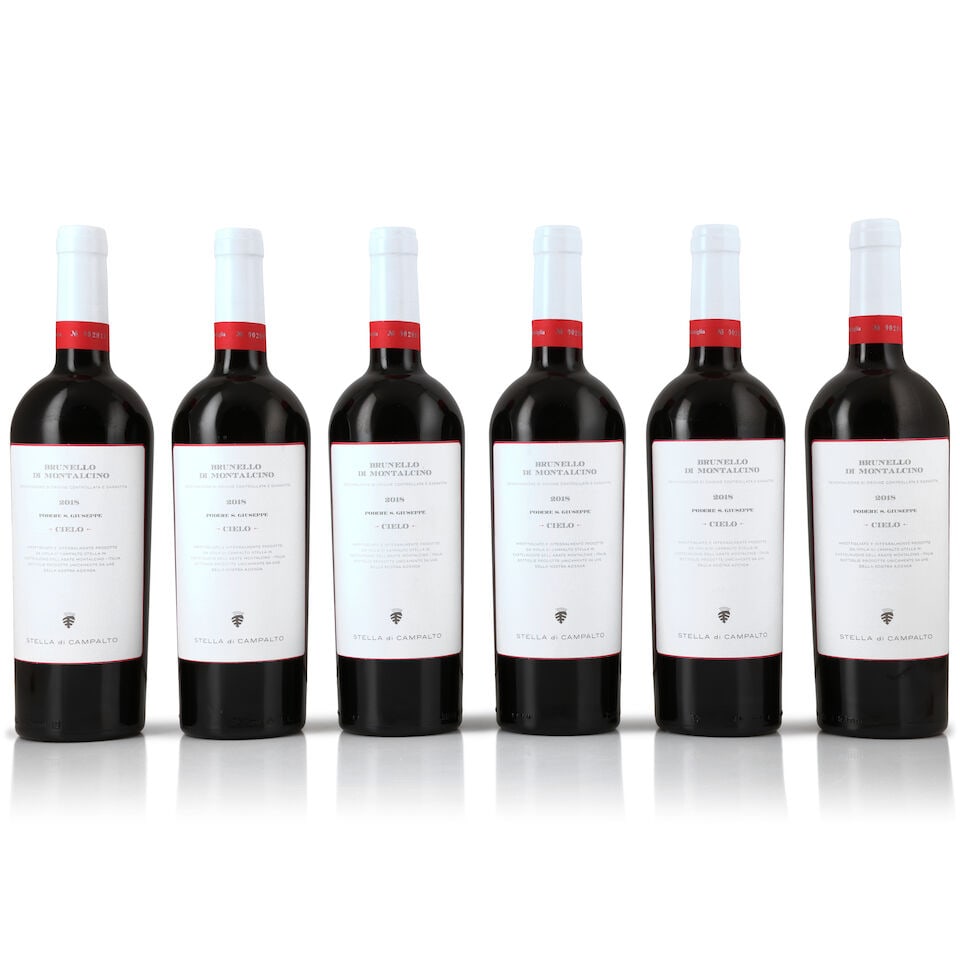 Stella di Campalto, Brunello di Montalcino Cielo, 2018 (6 x 750ml): Stella di Campalto, Brunello di Montalcino Cielo, 2018 (6 x 750ml) Region: Tuscany Packaging: original carton This lot is subject to the following lot symbols: Δ Δ VAT at the prevailing rate
