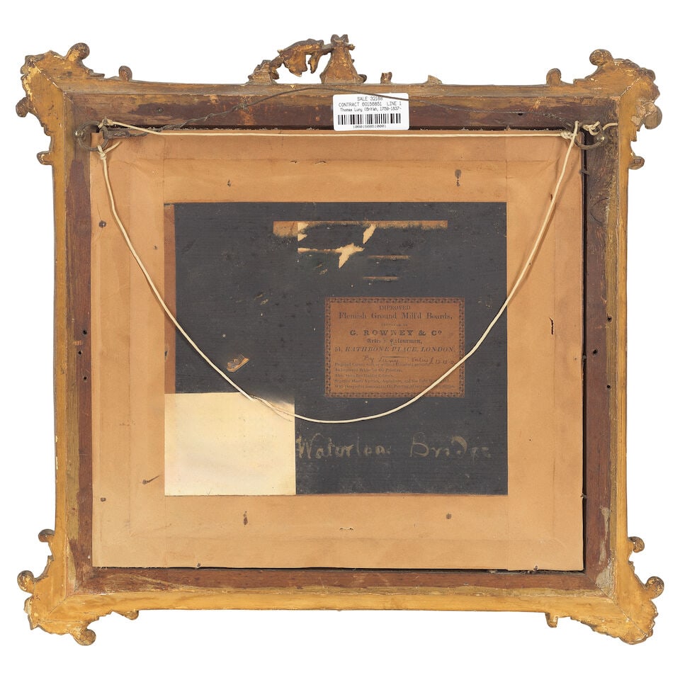 Thomas Luny (British, 1759-1837) Waterloo Bridge, with St. Paul's Cathedral rising beyond - 3