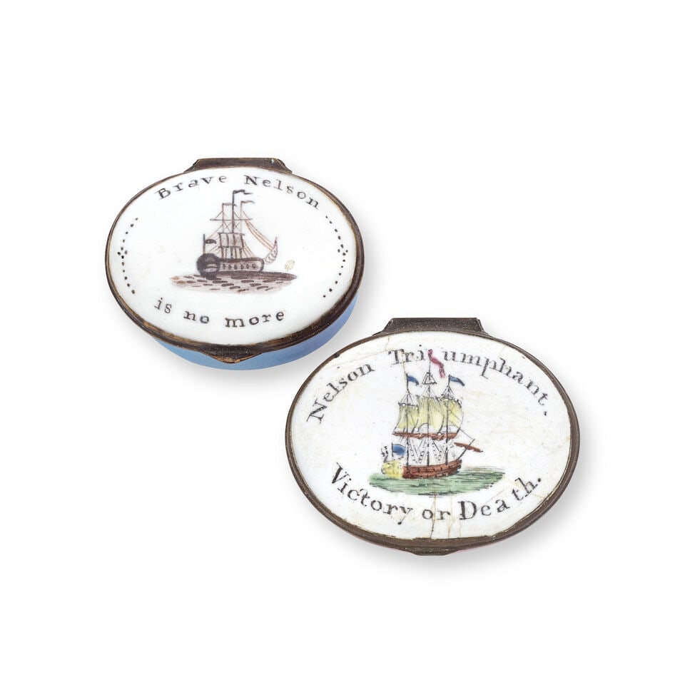 Two South Staffordshire enamel patch boxes, early 19th century (1 of 1)