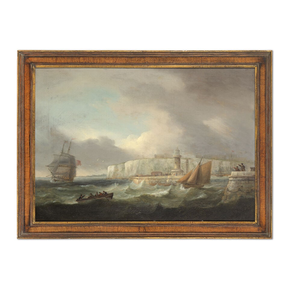 Thomas Luny (British, 1759-1837) Shipping off Ramsgate Harbour - 2