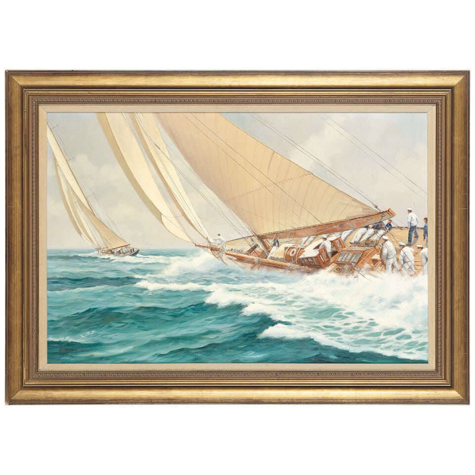 Rodney Charman (British, born 1944) 'Racing the J Class' - 2