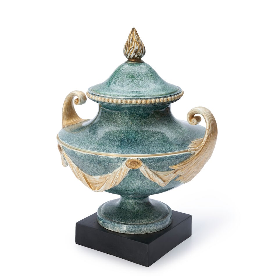 Large Size Wedgwood & Bentley Porphyry Vase and Cover, England, c. 1775, - 2
