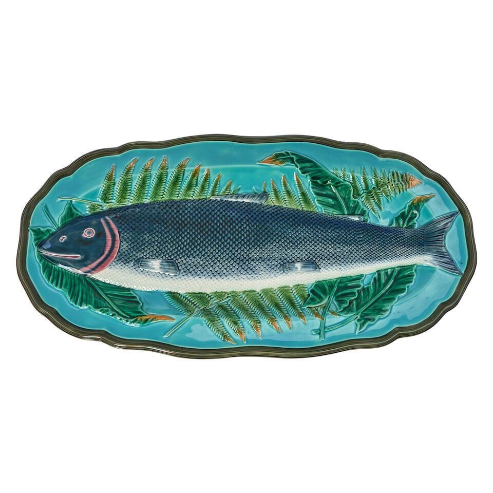 Wedgwood Majolica Fish Platter, England, c. 1874, (1 of 1)