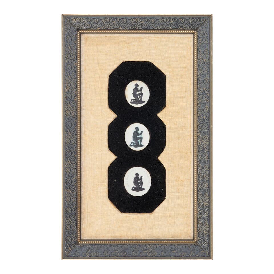 Three Wedgwood Jasper Anti-Slavery Medallions, England, (1 of 2)