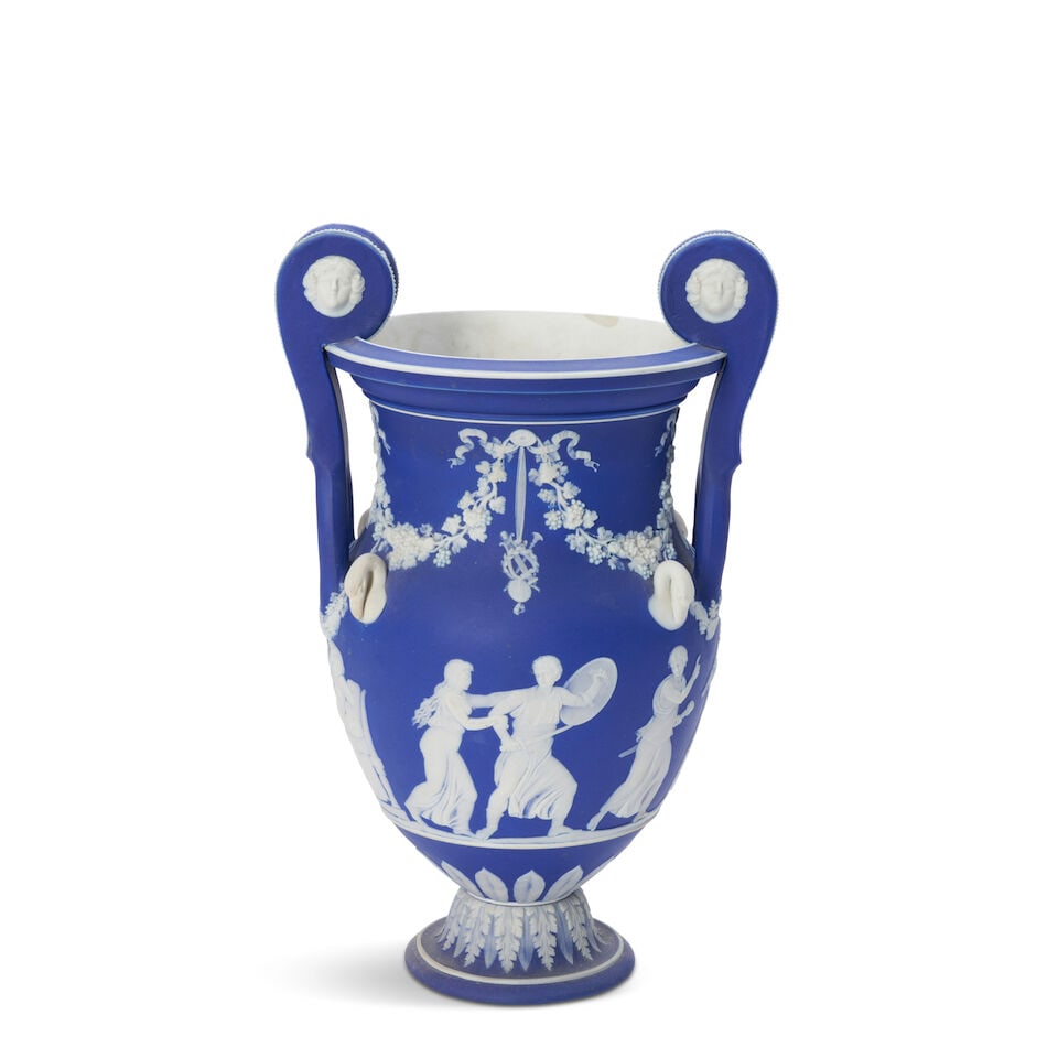 Wedgwood Dark Blue Jasper Dip Vase, England, 19th century, (1 of 1)