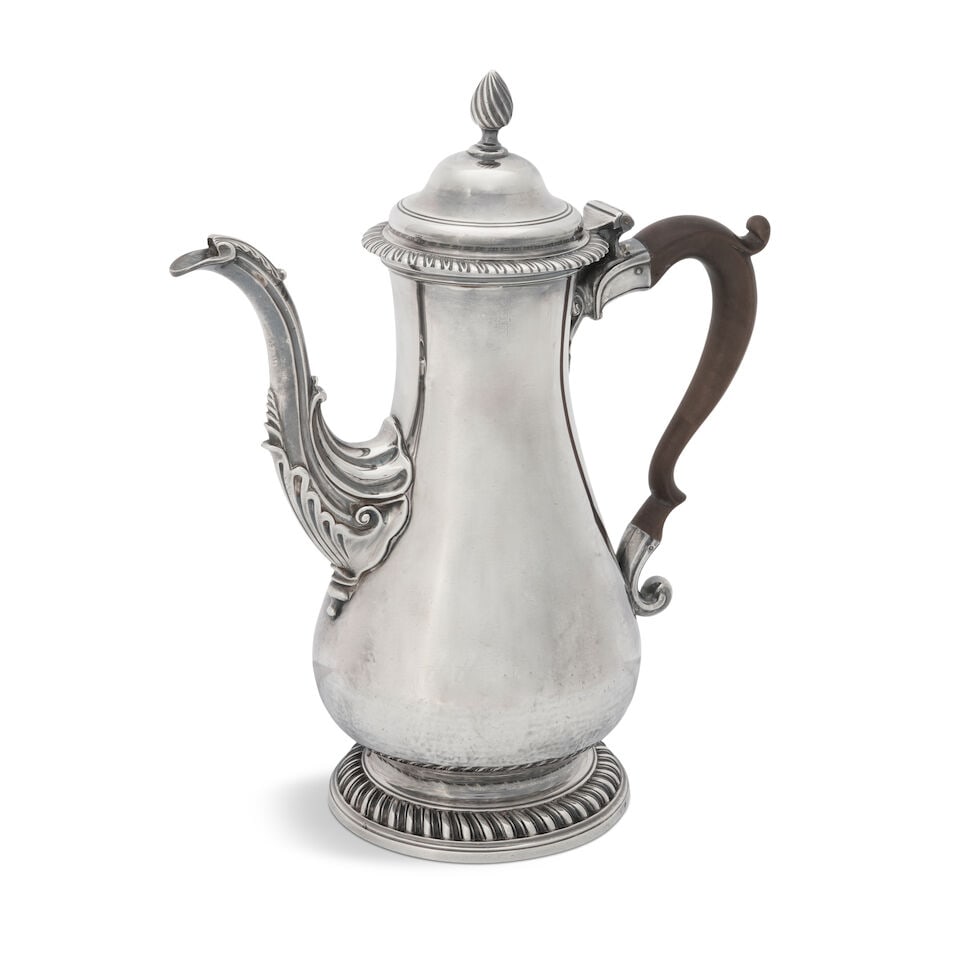 A George III Sterling Silver Coffee Pot, (1 of 1)