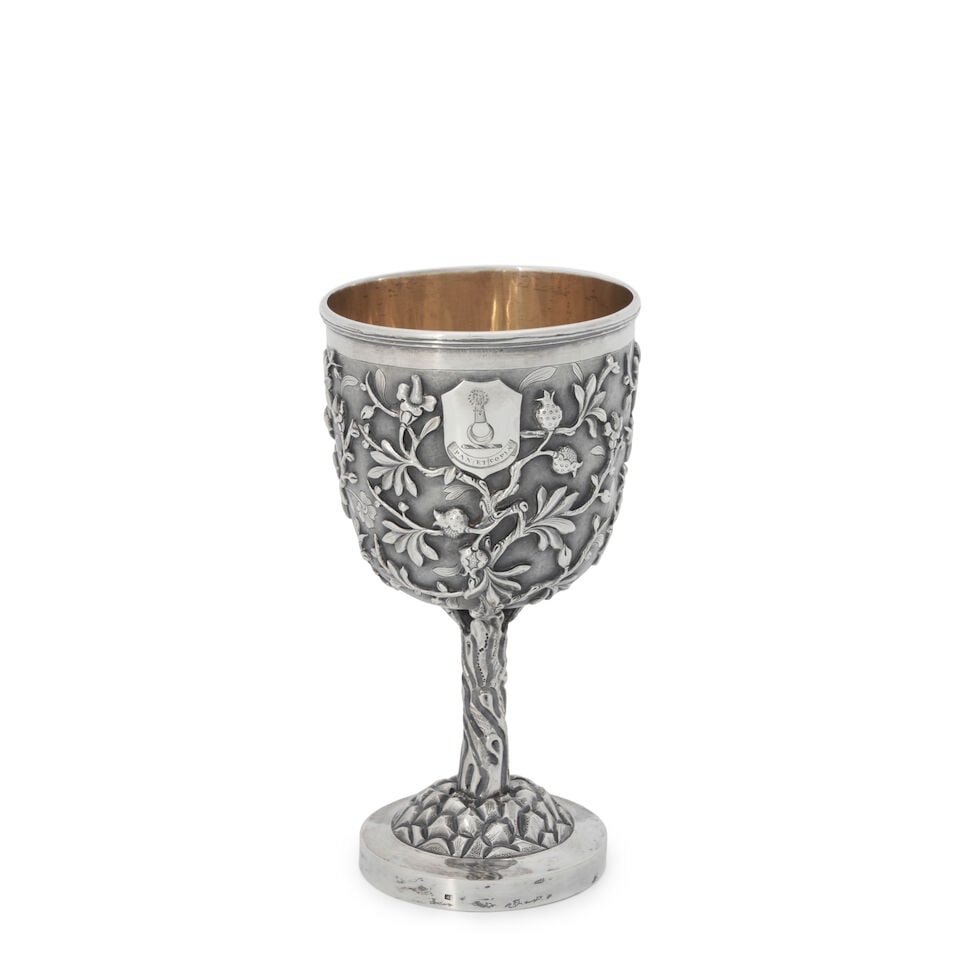 Chinese Export Silver Goblet, (1 of 1)