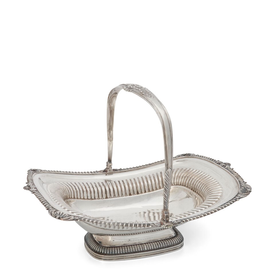 A Regency Sterling Silver Basket, (1 of 2)