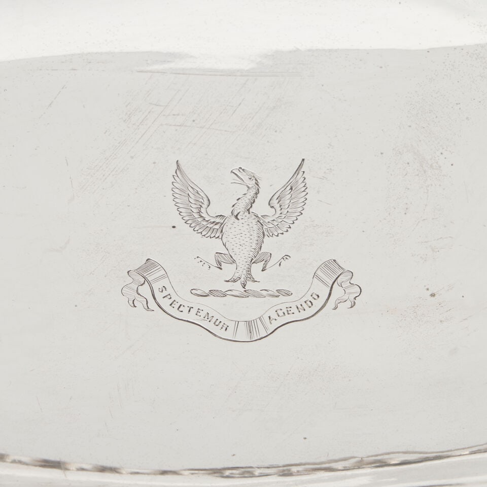 A Regency Sterling Silver Basket, - 2