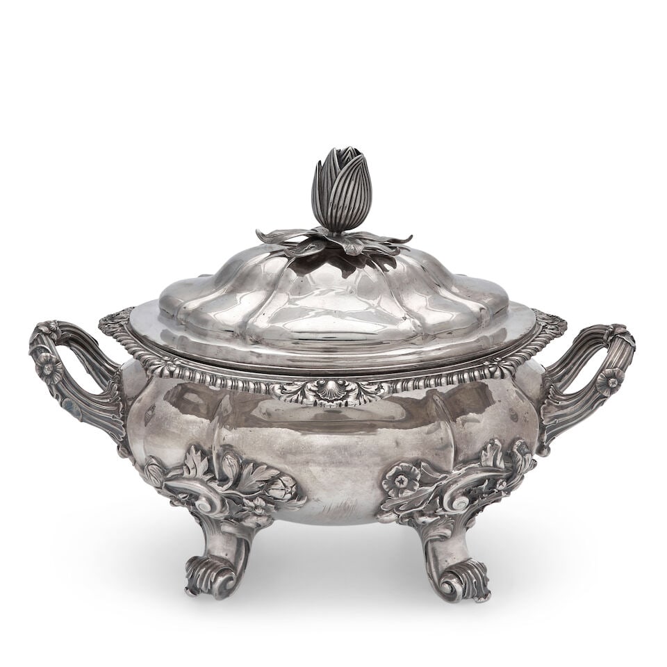 William IV Sterling Silver Tureen and Cover, (1 of 1)