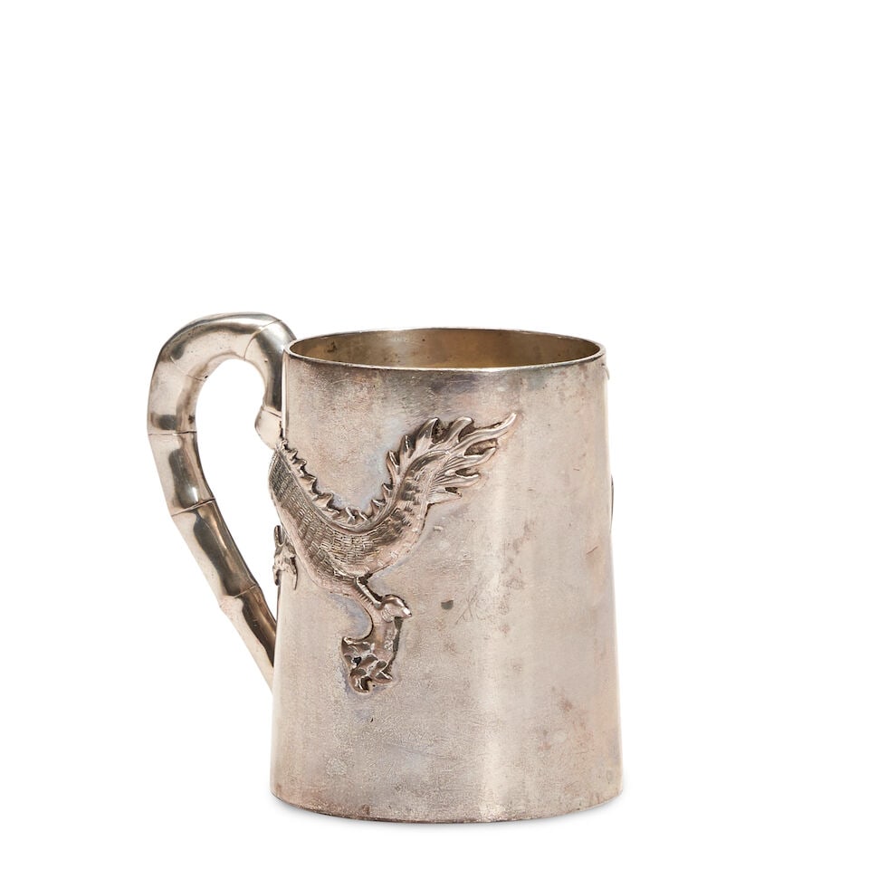 Chinese Export Silver Cup, - 2