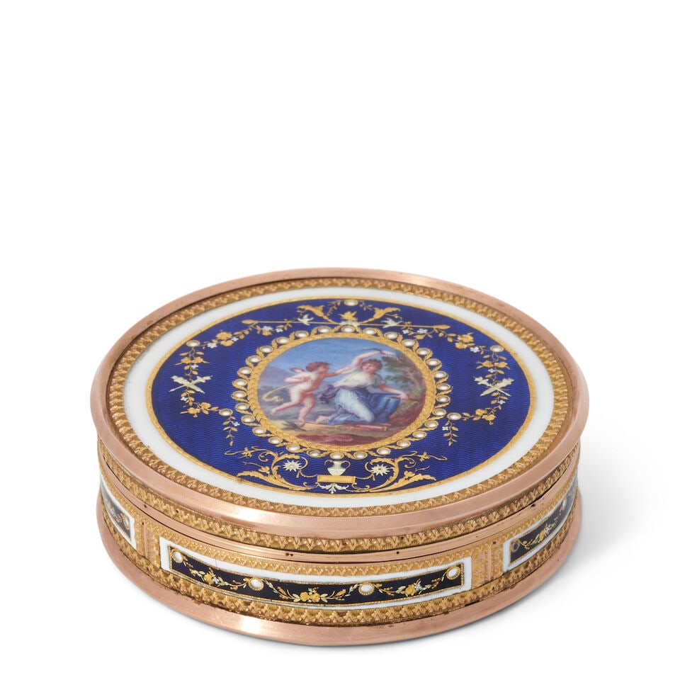 French Gold and Enameled Box, (1 of 2)
