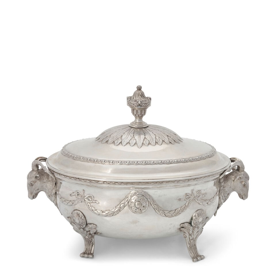 German Silver Tureen and Cover, (1 of 2)