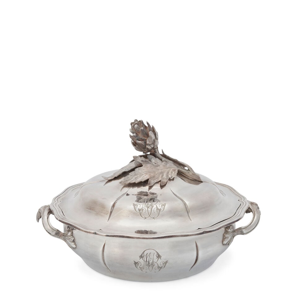 A French Silver Entree Dish and Cover, (1 of 1)