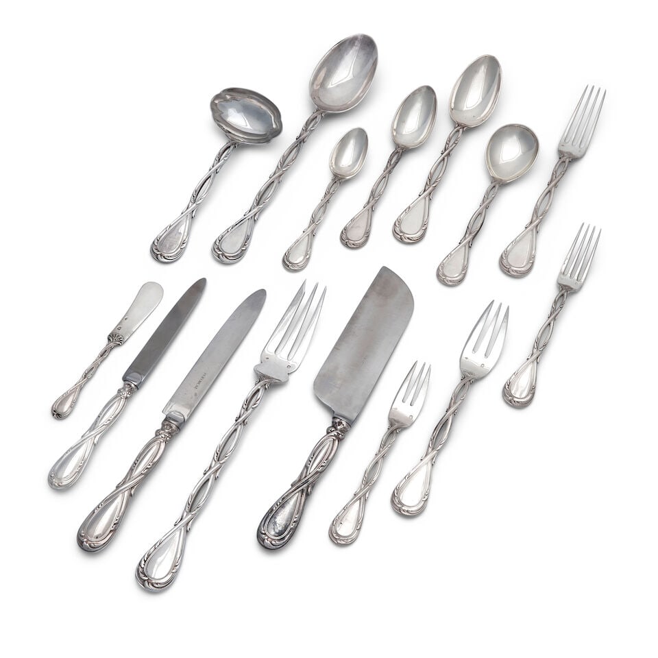 Puiforcat 'Royal' Silver Flatware Service, (1 of 2)