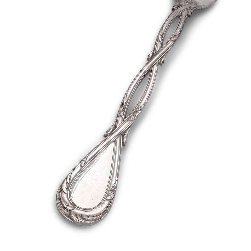 Puiforcat 'Royal' Silver Flatware Service, - 2