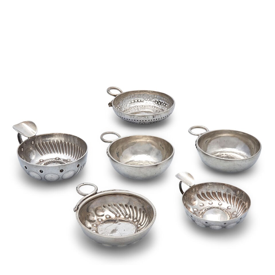 Six Silver Tastevins, (1 of 1)