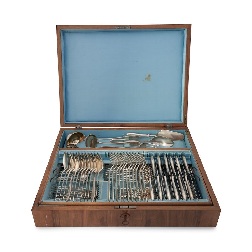 Polish .800 Silver Flatware Service, (1 of 4)