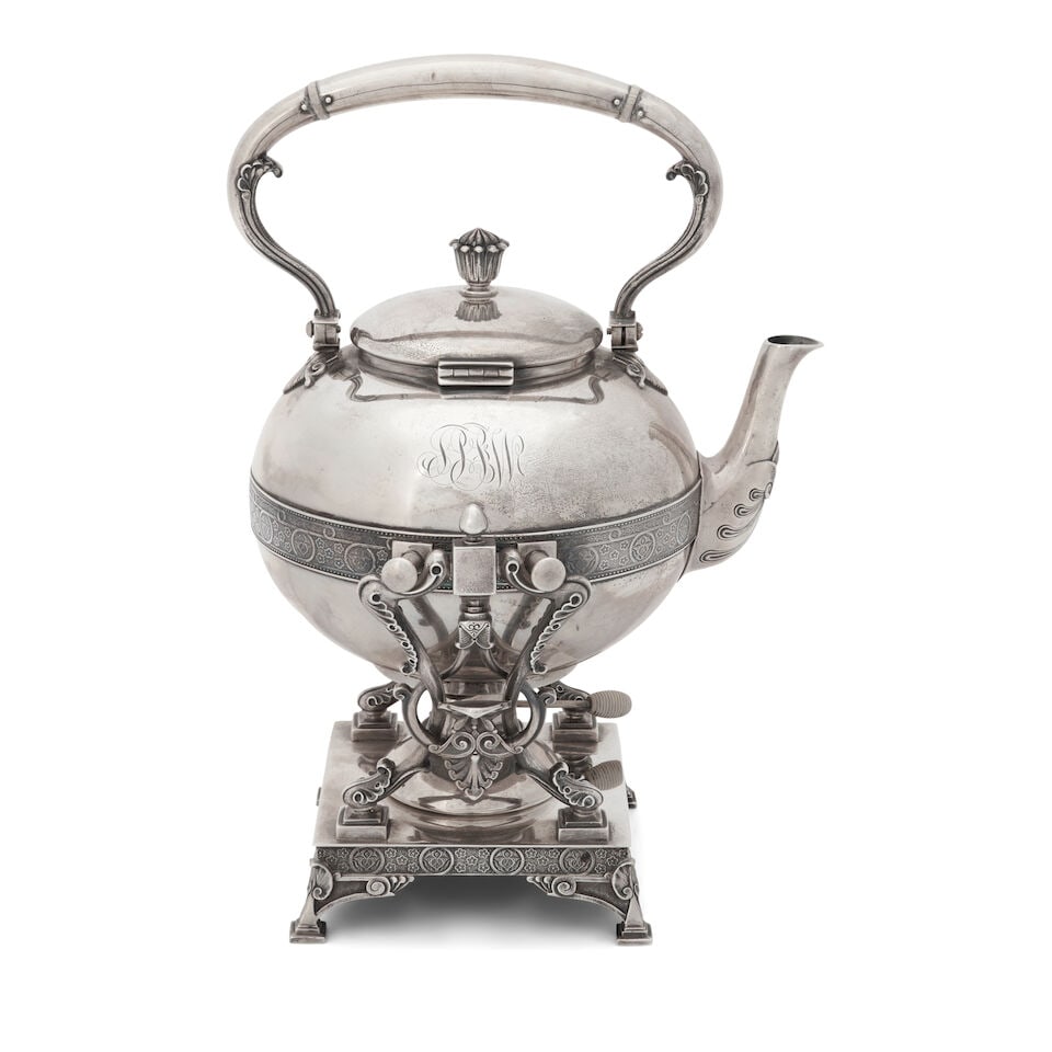 Tiffany & Co. Sterling Silver Kettle on Stand, (1 of 2)