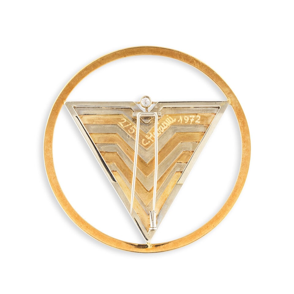 CLAUDIO MARIANI: DIAMOND BROOCH, 1972 CLAUDIO MARIANI: BROCHE DIAMANT, 1972 - 2