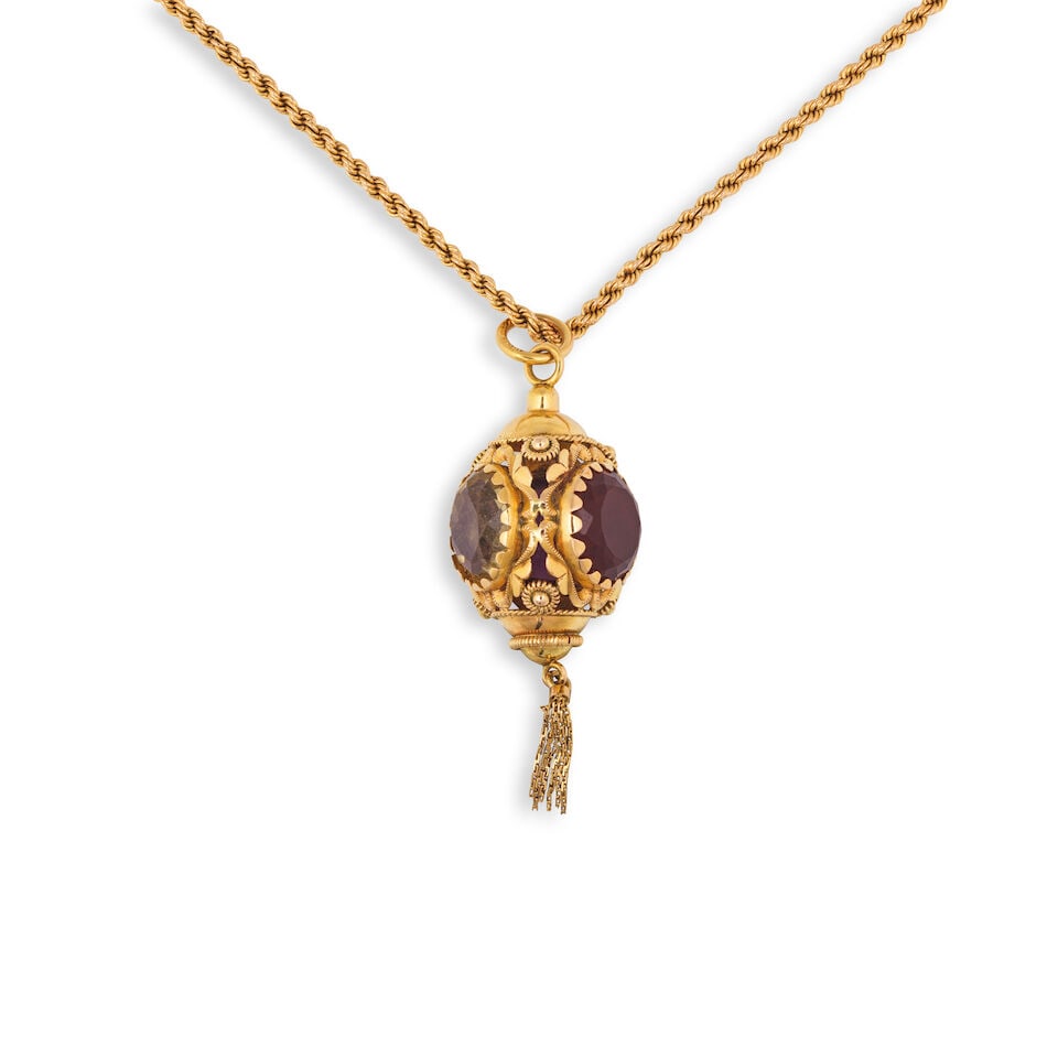 GEM-SET NECKLACE COLLIER PIERRES DE COULEUR - 2