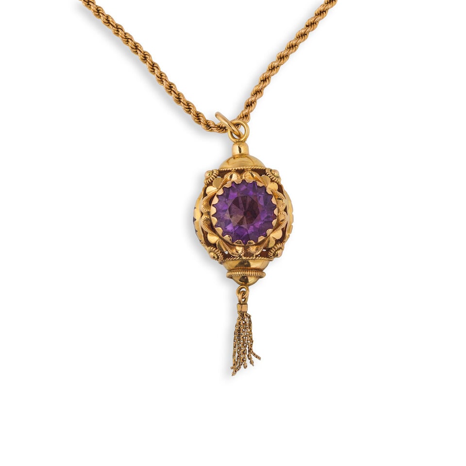 GEM-SET NECKLACE COLLIER PIERRES DE COULEUR - 3