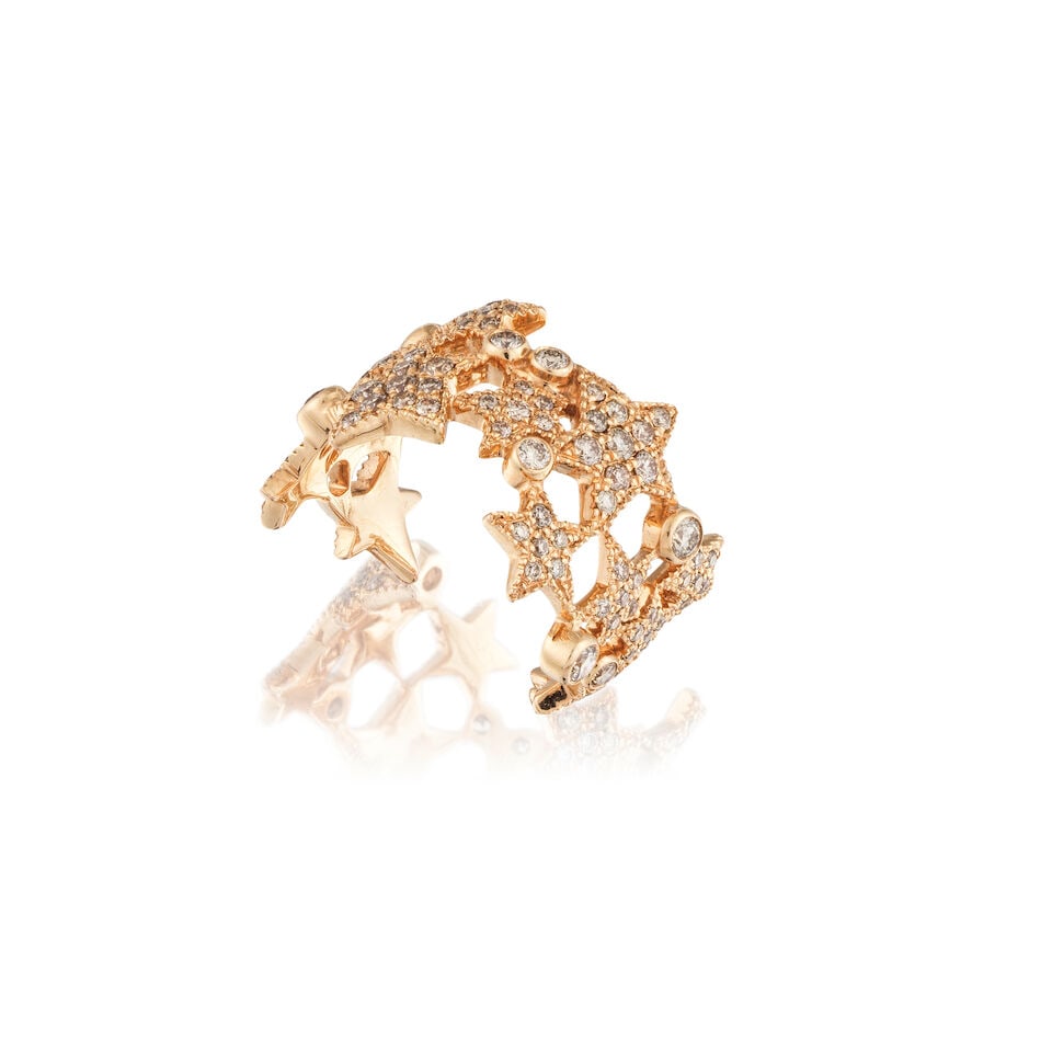 MORPHÉE JOAILLERIE: DIAMOND 'STAR' RING MORPHÉE JOAILLERIE: BAGUE 'ÉTOILES' DIAMANTS (1 of 2)