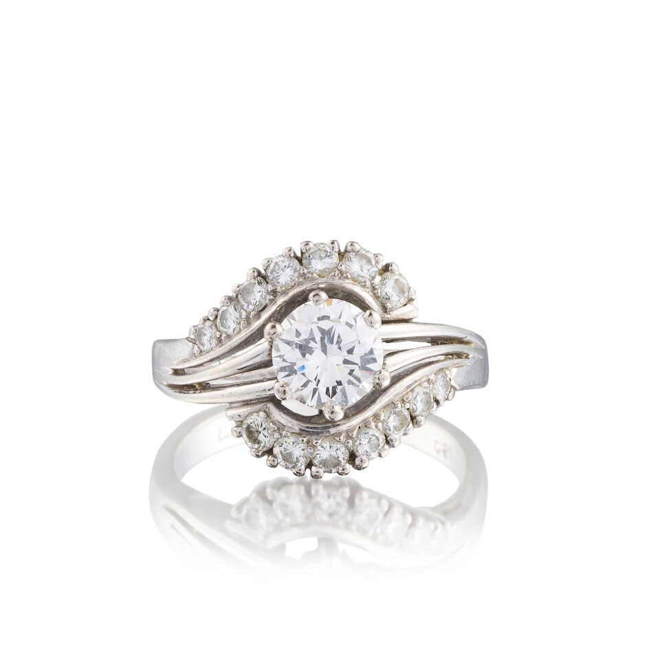 DIAMOND RING BAGUE DIAMANTS - 2
