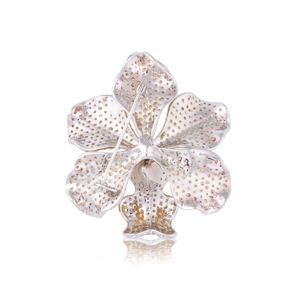 SAPPHIRE AND DIAMOND 'ORCHID' BROOCH / PENDANT BROCHE / PENDENTIF 'ORCHIDÉE' SAPHIRS ET DIA... - 2