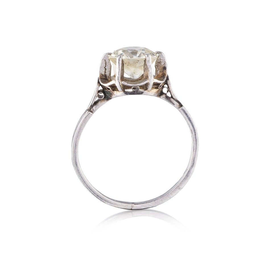 DIAMOND SOLITAIRE RING BAGUE SOLITAIRE DIAMANT - 3