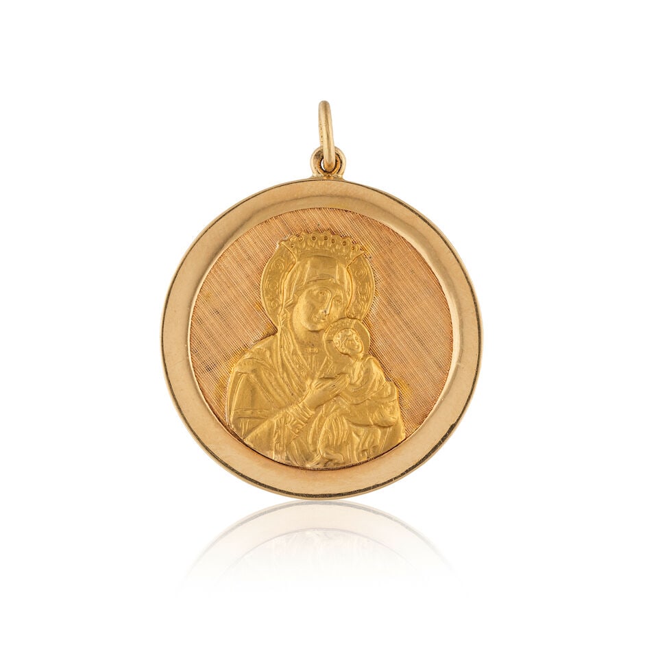 MEDAL PENDANT PENDENTIF MÉDAILLE (1 of 1)
