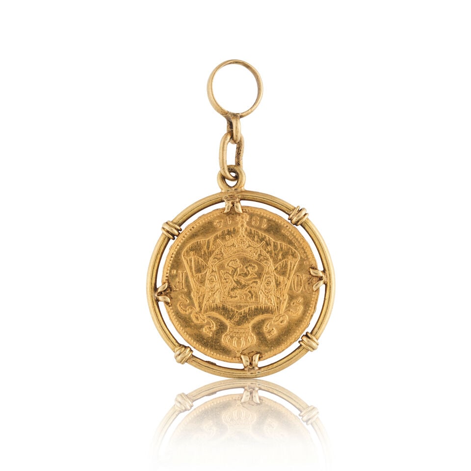 GOLD COIN PENDANT PENDENTIF PIÈCE EN OR - 2