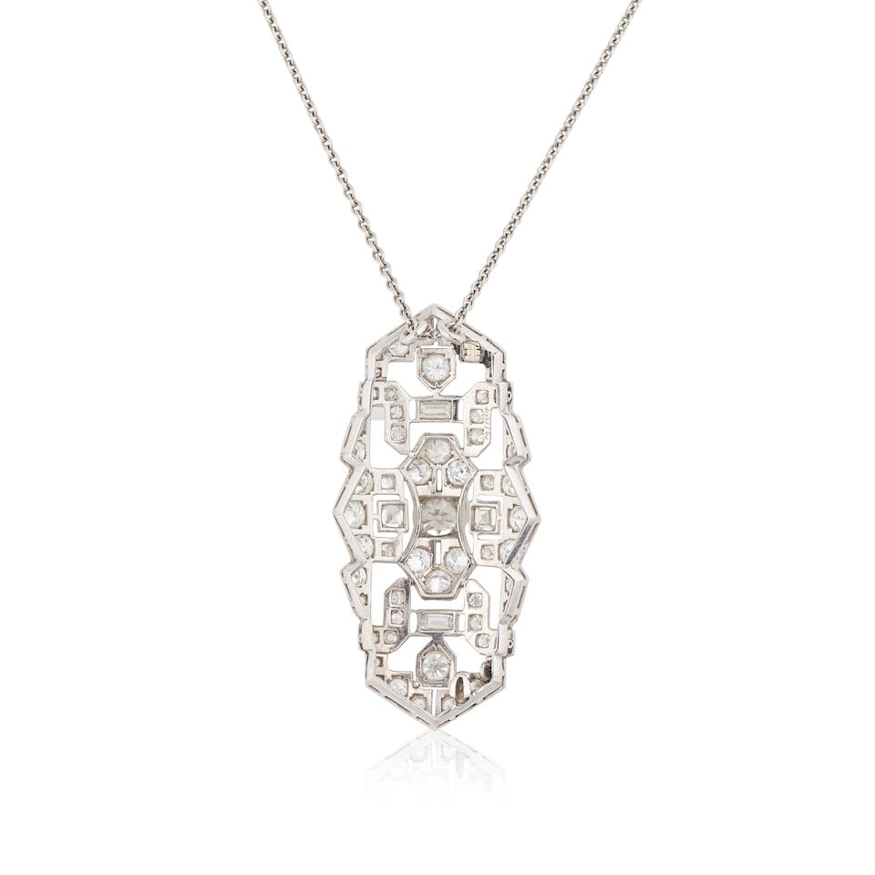 DIAMOND NECKLACE COLLIER DIAMANTS - 2