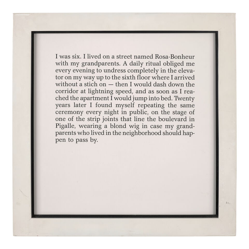 Sophie Calle (born 1953); Le Striptease (from 'Les Autobiographies'); - 4