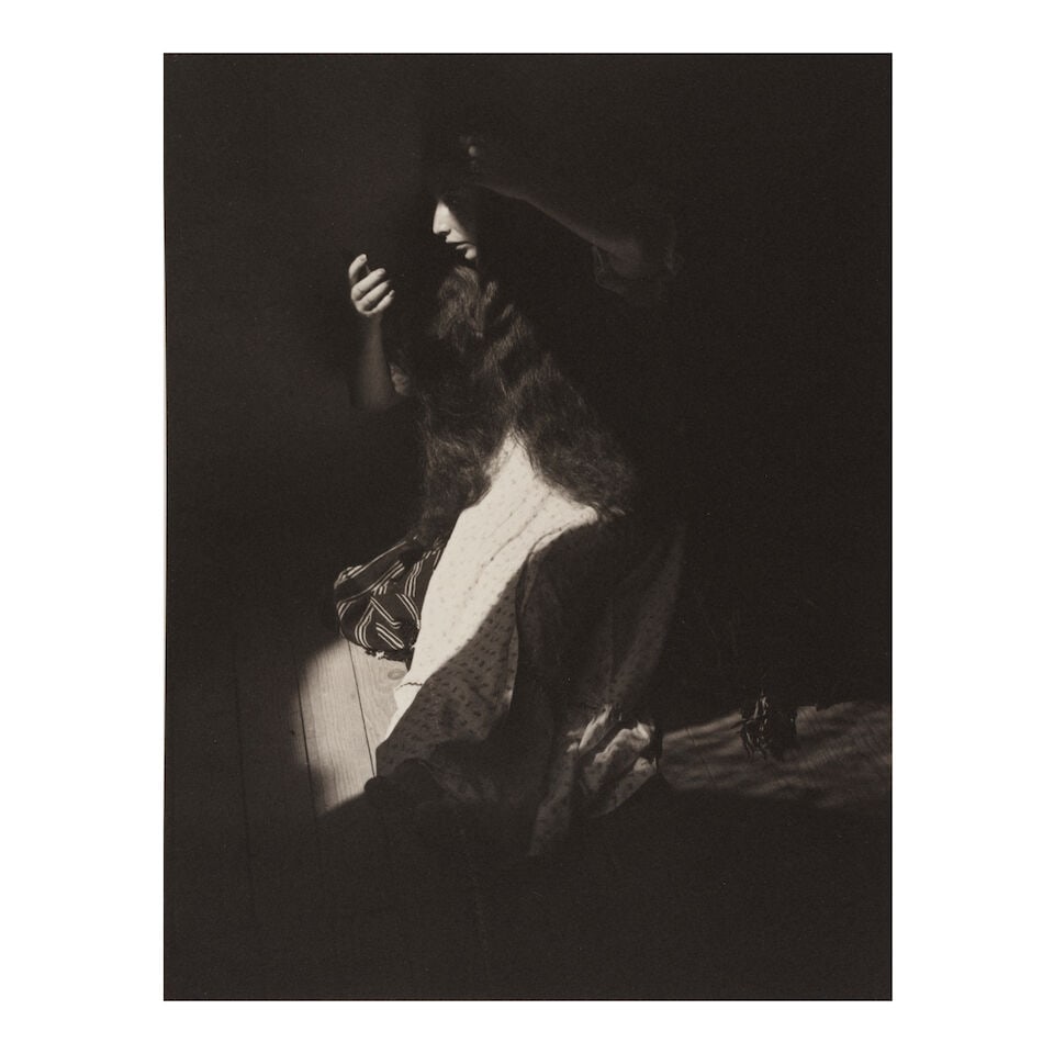 Manuel Alvarez Bravo (1902-2002); Retrato de lo Eterno (Portrait of the Eternal) (from 'Platinum...: Manuel Alvarez Bravo (1902-2002) Retrato de lo Eterno (Portrait of the Eternal) (from 'Platinum Portfolio'), 1935 Platinum print, printed 1980; signed and annotated 'México' in pencil in the marg